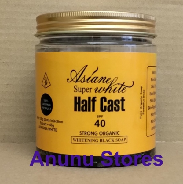 Asian white super whitening black soap with SPF 40